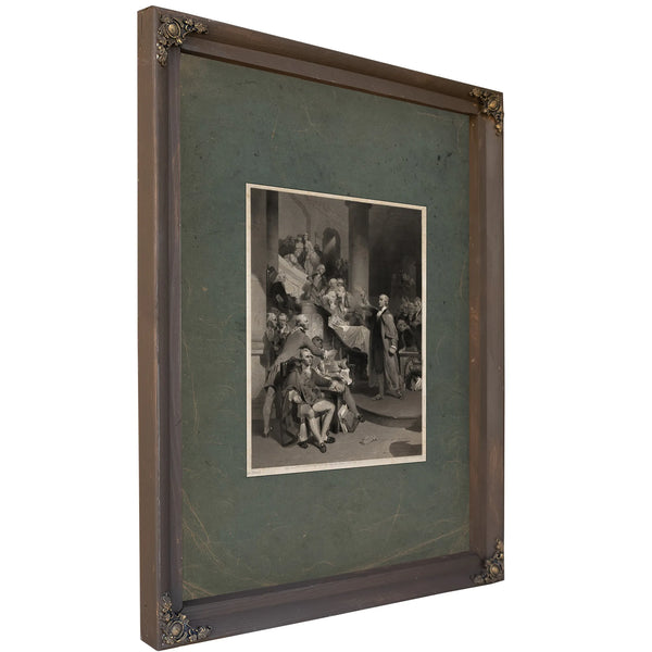 Patrick Henry Before the Virginia House of Burgesses May 3 1765 1852 — Bourbon Framed Canvas Print | Bella Frye