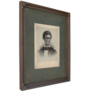Abraham Lincoln 186 — Bourbon Framed Canvas Print | Bella Frye