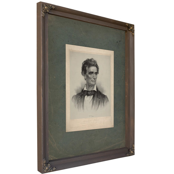 Abraham Lincoln 186 — Bourbon Framed Canvas Print | Bella Frye