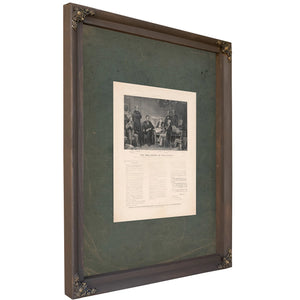 The Proclamation of Emancipation 1895 — Bourbon Framed Canvas Print | Bella Frye