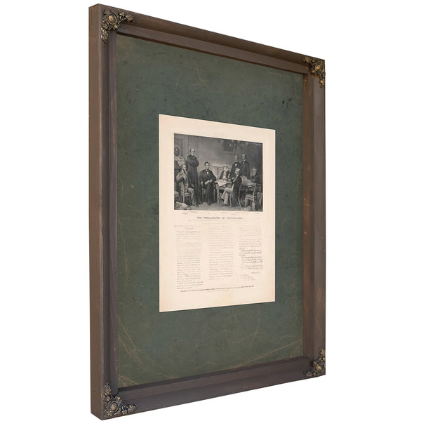 The Proclamation of Emancipation 1895 — Bourbon Framed Canvas Print | Bella Frye