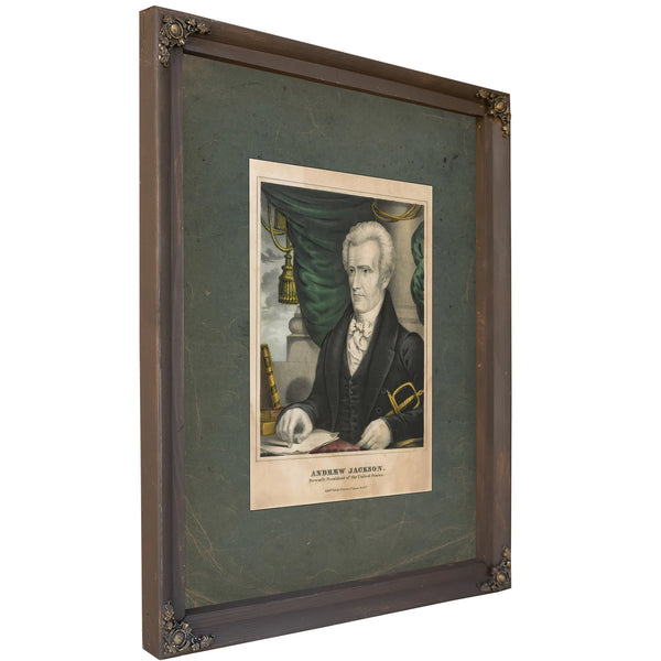 Andrew Jackson_ Seventh President of the United States 1835 1837 — Bourbon Framed Canvas Print | Bella Frye