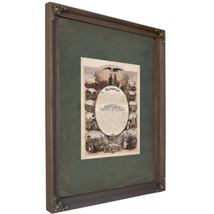 Emancipation Proclamation 1864 — Bourbon Framed Canvas Print | Bella Frye