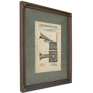 The Schureman Sound Machine Patent Print — Framed Wall Art Room View | Bella Frye