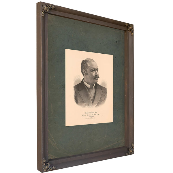Eminent Colored Men Hon Blanche K Bruce of Mississippi 1884 — Bourbon Framed Canvas Print | Bella Frye