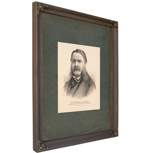 Gen Chester a Arthur Republican Candidate for Vice President of the United States 188 — Bourbon Framed Canvas Print | Bella F