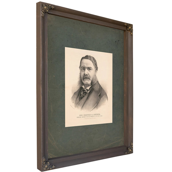 Gen Chester a Arthur Republican Candidate for Vice President of the United States 188 — Bourbon Framed Canvas Print | Bella F