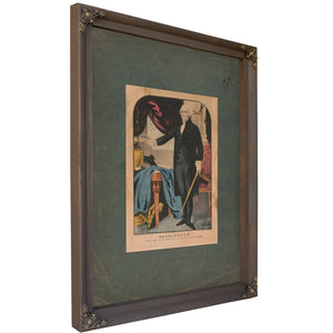 Washington First in War First in Peace and First in the Hearts of His Countrymen 19th Century — Bourbon Framed Canvas Print |