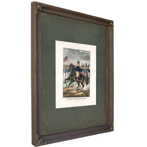 General Taylor and Staff the Heroes of Palo Alto Reseca De La Palma Monterey and Buena Vista 1847 — Bourbon Framed Canvas Pri