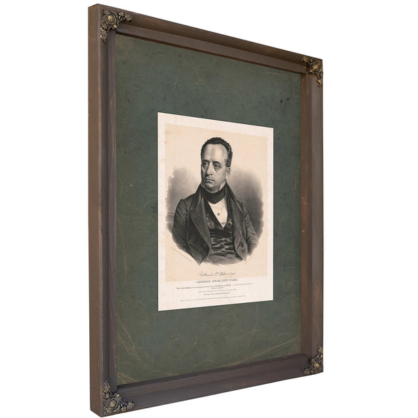 Nathaniel P Tallmadge Senator From New York 1839 — Bourbon Framed Canvas Print | Bella Frye