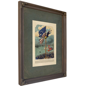 Evacuation of New York by the British November 25 1783 1883 — Bourbon Framed Canvas Print | Bella Frye
