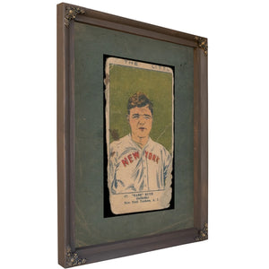 W515 Strip Card Babe Ruth — Bourbon Framed Canvas Print | Bella Frye