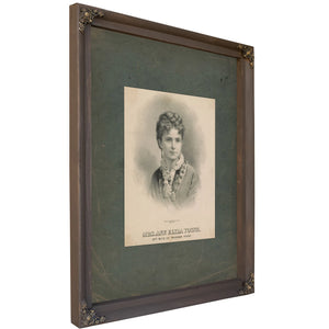 Mrs Ann Eliza Young 19th Wife of Brigham Young 1869 1875 — Bourbon Framed Canvas Print | Bella Frye