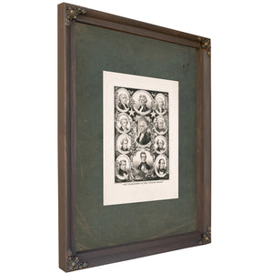 The Presidents of the United States 1847 — Bourbon Framed Canvas Print | Bella Frye