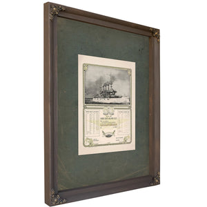 Around the Globe With the United States Atlantic Fleet 199 — Bourbon Framed Canvas Print | Bella Frye