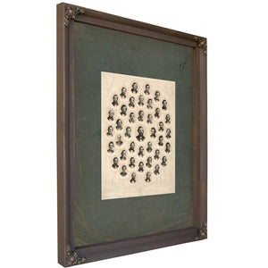 House First Free State Legislative Assembly of the Territory of Kansas 19th Century — Bourbon Framed Canvas Print | Bella Fry