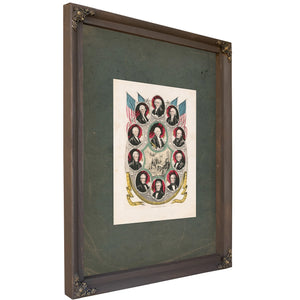 The Presidents of the United States 1844 — Bourbon Framed Canvas Print | Bella Frye