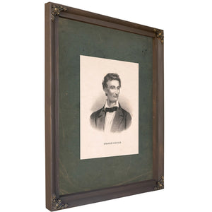 Abraham Lincoln as a Young Man 19th Century — Bourbon Framed Canvas Print | Bella Frye