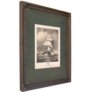 Ys Frigate Constitution Old Ironside 1896 — Bourbon Framed Canvas Print | Bella Frye