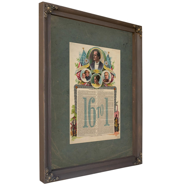 to 1 the Speech That Won the Nomination at the National Democtratic Convention at Chicago 1896 1896 — Bourbon Framed Canvas P