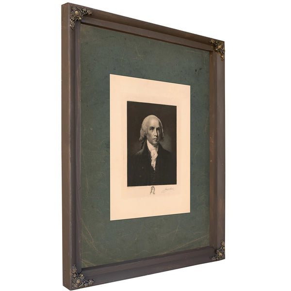 James Madison 1911 — Bourbon Framed Canvas Print | Bella Frye