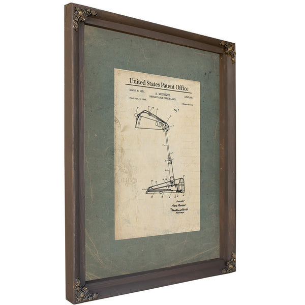 The Draftsmans Midnight Companion Patent No. 2543926 — Framed Wall Art Room View | Bella Frye