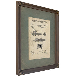 The Publicans Apparatus Beer Pump Patent Drawing — Framed Wall Art Room View | Bella Frye