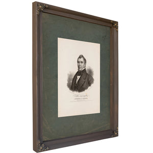 Wilson Lumpkin Governor of Georgia 1838 — Bourbon Framed Canvas Print | Bella Frye