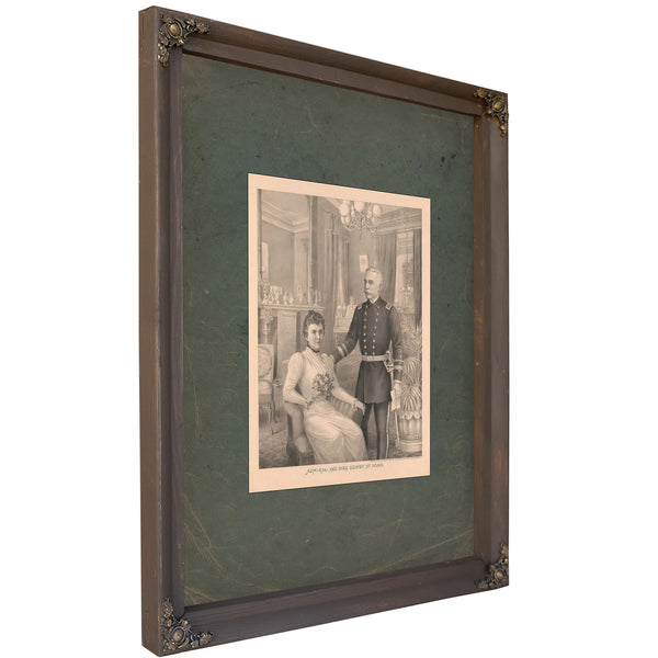 Admiral George Dewey and Mrs Susan Boardman Goodwin Dewey at Home 19 — Bourbon Framed Canvas Print | Bella Frye