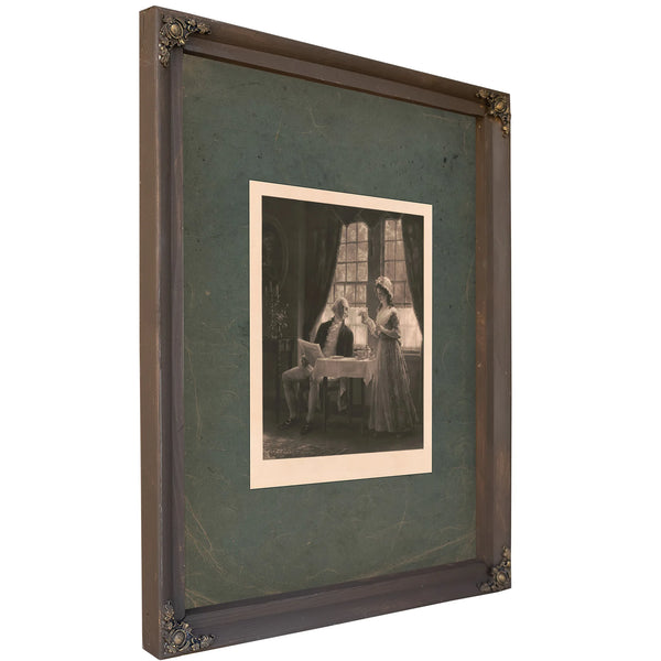 Washington and Nellie Custis at Mount Vernon 198 — Bourbon Framed Canvas Print | Bella Frye