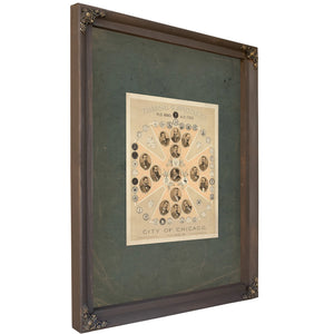 Triennial Committee Kt City of Chicago Illinois 188 — Bourbon Framed Canvas Print | Bella Frye