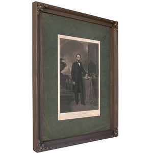 Abraham Lincoln President of the United States 19th Century — Bourbon Framed Canvas Print | Bella Frye