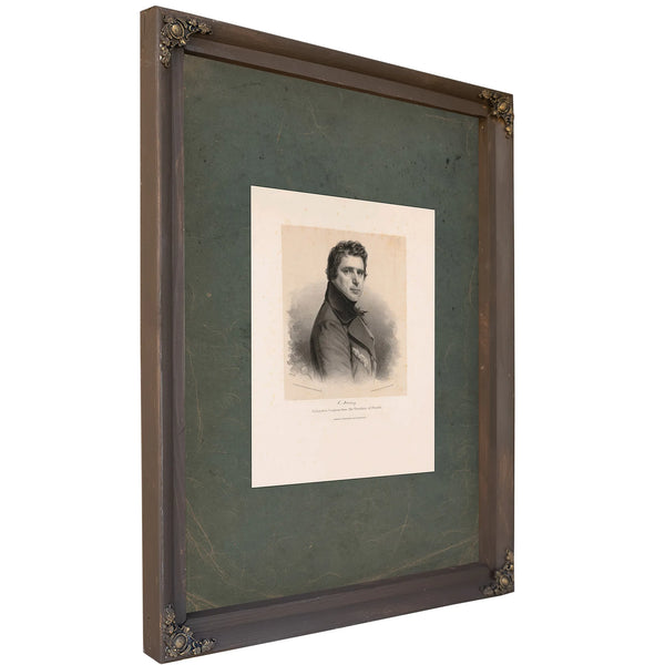C Downing Delegate to Congress From the Territory of Florida 19th Century — Bourbon Framed Canvas Print | Bella Frye