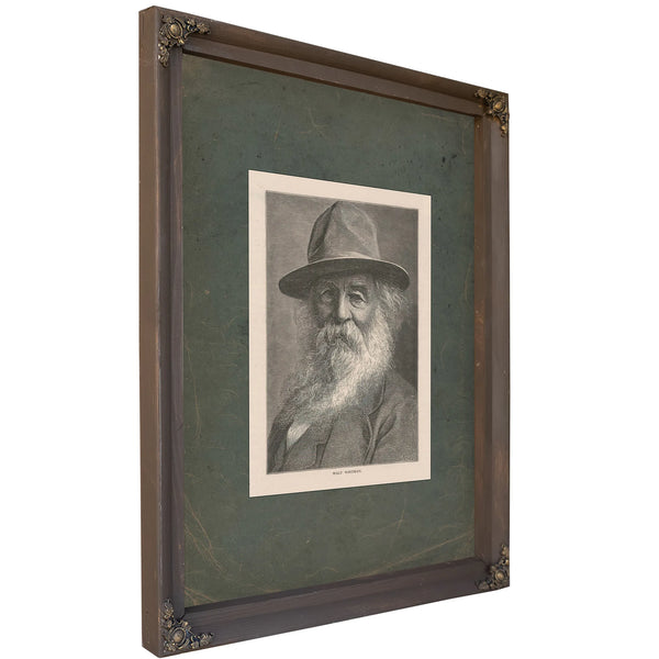 Walt Whitman 19th Century — Bourbon Framed Canvas Print | Bella Frye