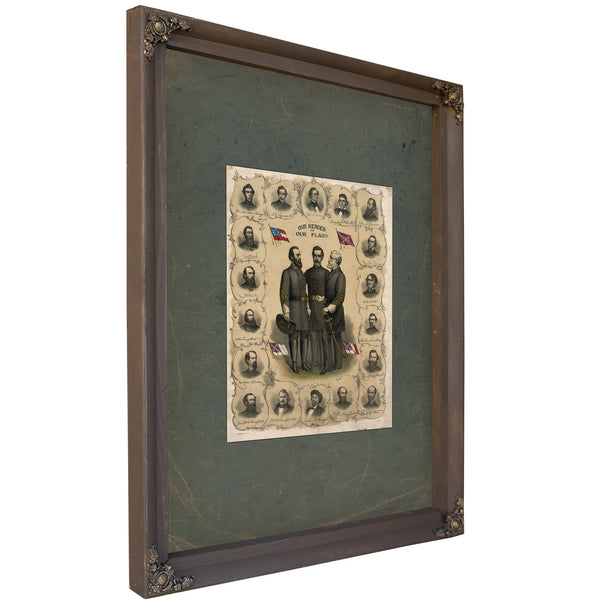Our Heroes and Our Flag 1896 — Bourbon Framed Canvas Print | Bella Frye