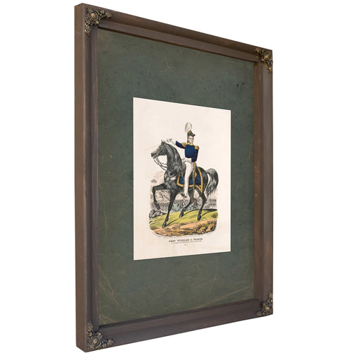 General William J Worth at the Storming of the Bishops Palace Monterey Sept 22nd 1846 1846 — Bourbon Framed Canvas Print | Be