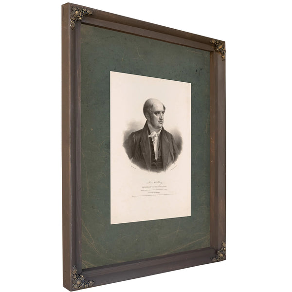 Levi Woodbury Secretary of the Treasury 1837 — Bourbon Framed Canvas Print | Bella Frye