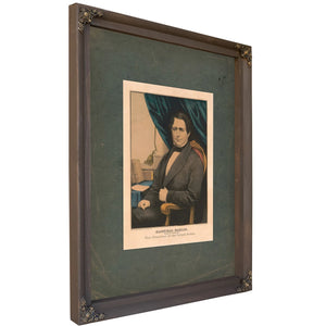 Hannibal Hamlin Republican Candidate for Vice President of the United States 186 — Verdigris Framed Canvas Print | Bella Frye