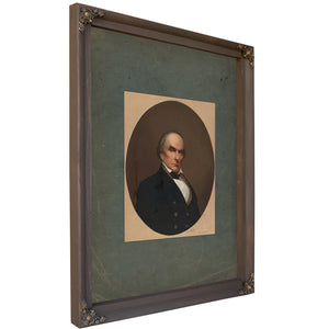 Daniel Webster 1865 — Bourbon Framed Canvas Print | Bella Frye
