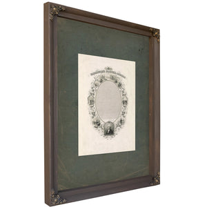 Washingtons Farewell Address 1856 — Bourbon Framed Canvas Print | Bella Frye