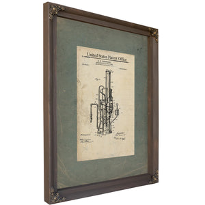 The Brewers Contraption — Patent Drawing of Victorian Beer Racking Machinery — Framed Wall Art Room View | Bella Frye