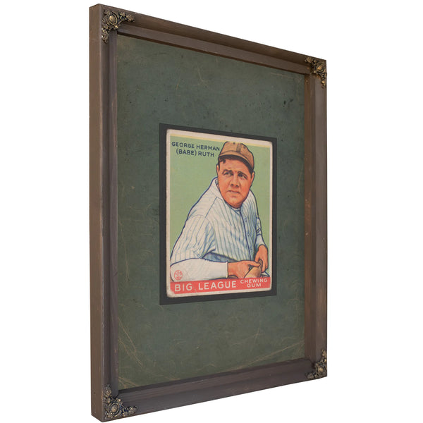 George Herman Babe Ruth Big League Chewing Gum — Bourbon Framed Canvas Print | Bella Frye