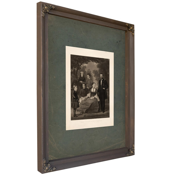 Ulysses S Grant His Family 1868 — Bourbon Framed Canvas Print | Bella Frye