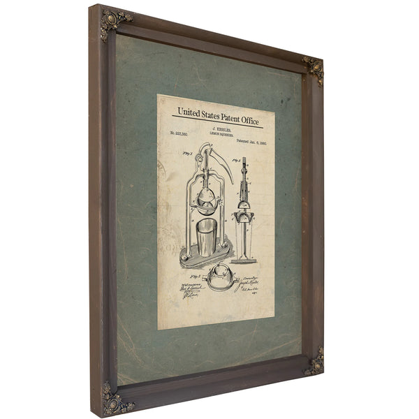 The Kessler Extraction Device — Patent Archive Print — Framed Wall Art Room View | Bella Frye