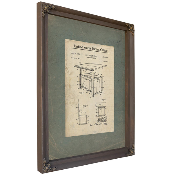 The Draftsmans Burden — Patent No. 314559 — Framed Wall Art Room View | Bella Frye
