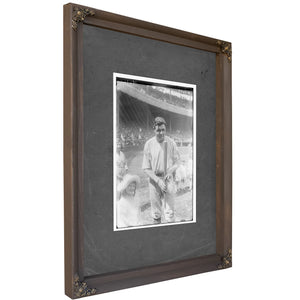 Babe Ruth New York Al Baseball — Bourbon Framed Canvas Print | Bella Frye