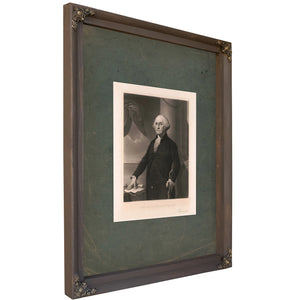 George Washington 1892 — Bourbon Framed Canvas Print | Bella Frye
