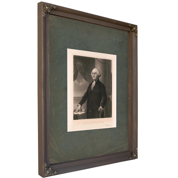 George Washington 1892 — Bourbon Framed Canvas Print | Bella Frye