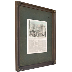 The Great Explosion in New York February 4th 185 185 — Bourbon Framed Canvas Print | Bella Frye