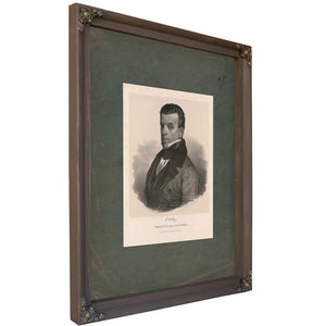 Cc Clay Senator From Alabama 19th Century — Bourbon Framed Canvas Print | Bella Frye
